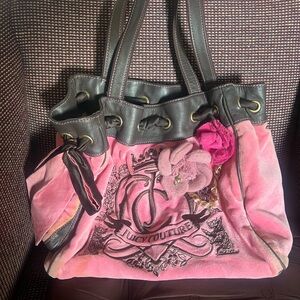 Juicy Couture Pink and Brown Tote